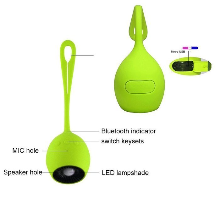 LVL Waterproof Portable Speake for IOS and Android - Blue N17