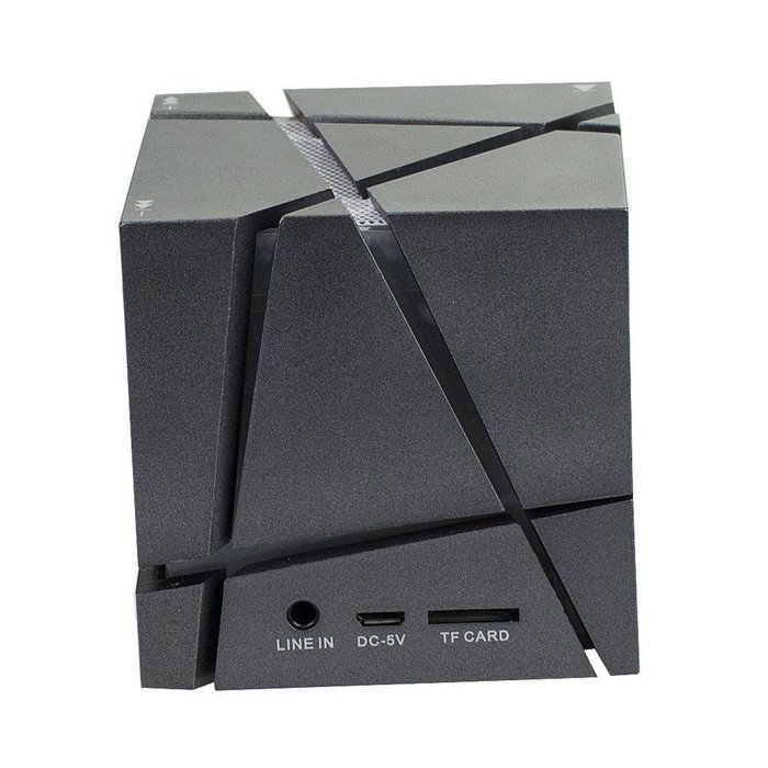 Megadream Portable Wireless Bluetooth 4.0 Cube Stereo Speaker with LED Flashing Light Support Handsfree Call with... N3