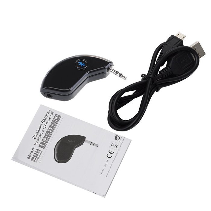 VicTsing Wireless Bluetooth Car Stereo Audio Adapter/Receiver (3.5mm Aux Input Jack) N4