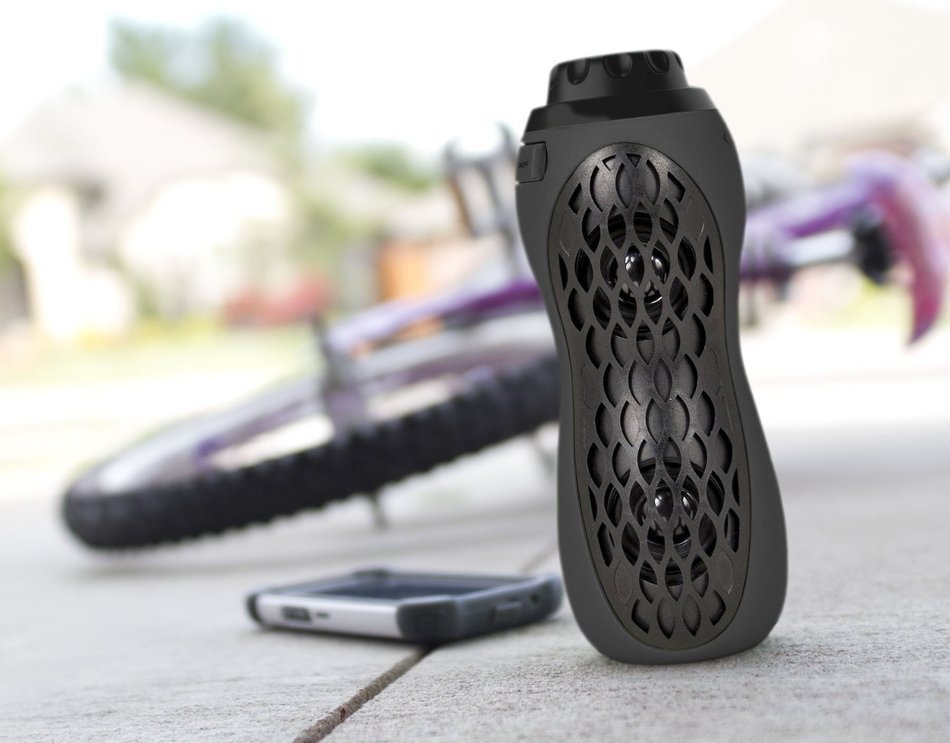 iwerkz Bottle Blaster Bluetooth Bike Speaker - Rechargeable Battery, MicroSD Card Slot & AUX Input N14