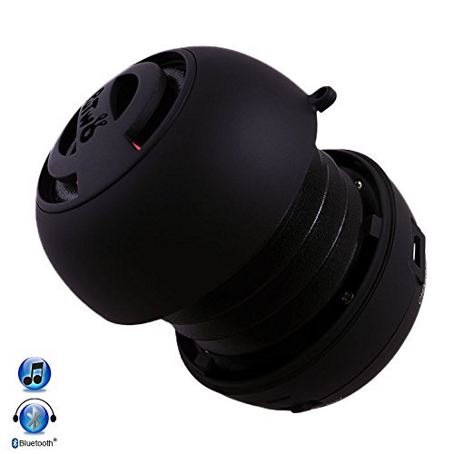 PuTwo XB22 Lightweight Mini Capsule Portable Speaker - Wireless Stereo Music Streaming - Black
