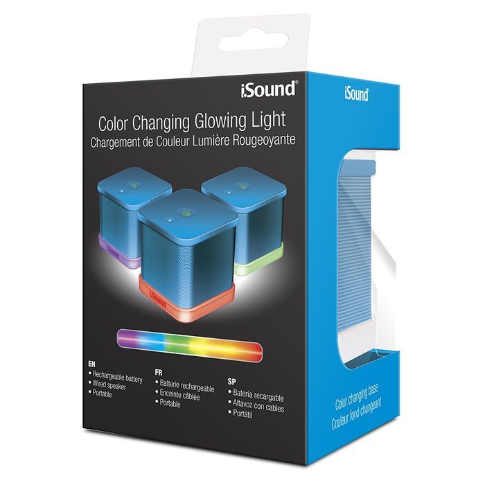 iSound iGlowSound Cube Wired Speaker (blue) N7