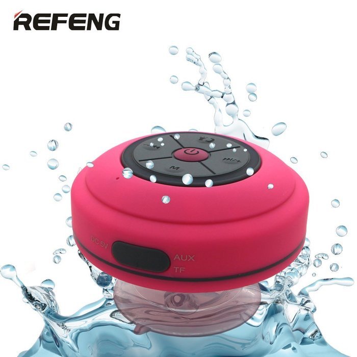 Osunlin(TM) Water Resistant Portable Shower Bluetooth 4.0 Speakers, Colorful LED Light Effect,Aux Input 3.5mm,... N8