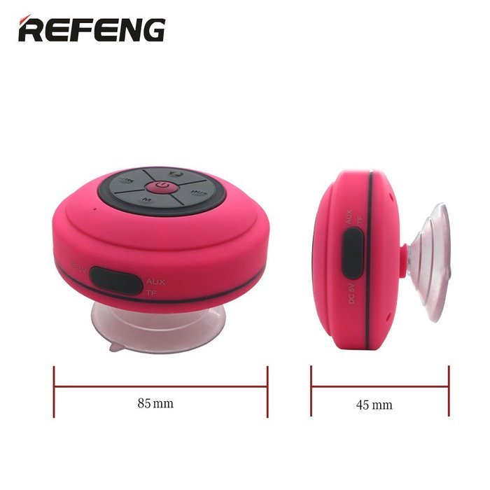 Osunlin(TM) Water Resistant Portable Shower Bluetooth 4.0 Speakers, Colorful LED Light Effect,Aux Input 3.5mm,... N10