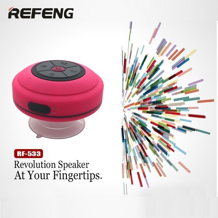 Osunlin(TM) Water Resistant Portable Shower Bluetooth 4.0 Speakers, Colorful LED Light Effect,Aux Input 3.5mm,... N14
