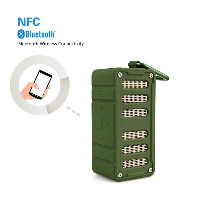 MIFA F6 Outdoor Bluetooth Wireless Rugged Speaker,TPU Shock Resistance Bluetooth4.0,Mic SD card,Rechargeable Battery... N9