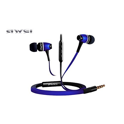 Awei S80vi Metal HIFI Earphones In-Ear Super Bass With microphone For iPhone 6S Android Samsung S6 Color White N3