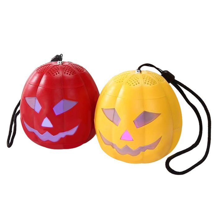 Halloween Bluetooth Speakers JxzH Cool LED Pumpkin Speakers Mini