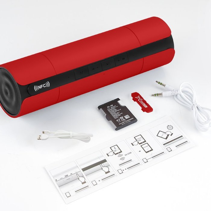 Wireless Bluetooth Speaker, Costech 3D stereo sound microphone tumbler shape portable speakers for Iphone,Ipad... N7