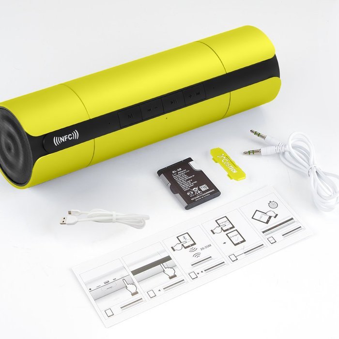 Wireless Bluetooth Speaker, Costech 3D stereo sound microphone tumbler shape portable speakers for Iphone,Ipad... N12