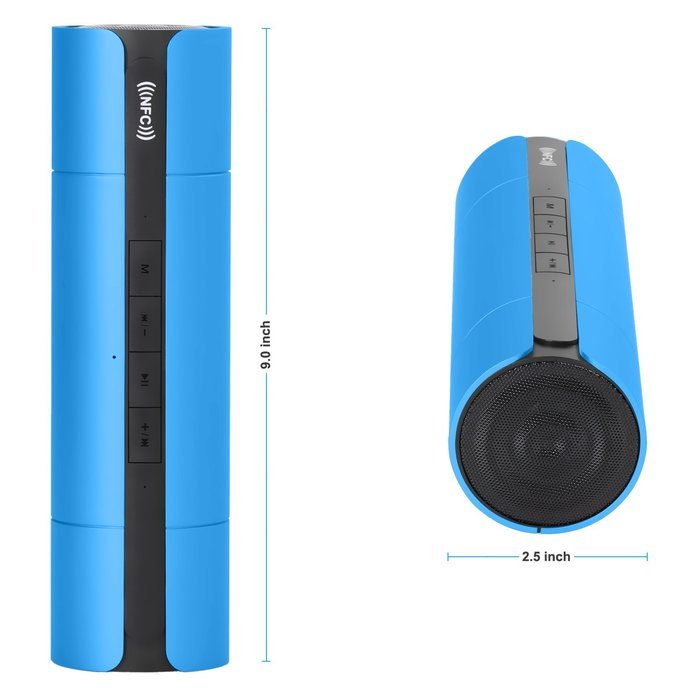 Wireless Bluetooth Speaker, Costech 3D stereo sound microphone tumbler shape portable speakers for Iphone,Ipad... N14