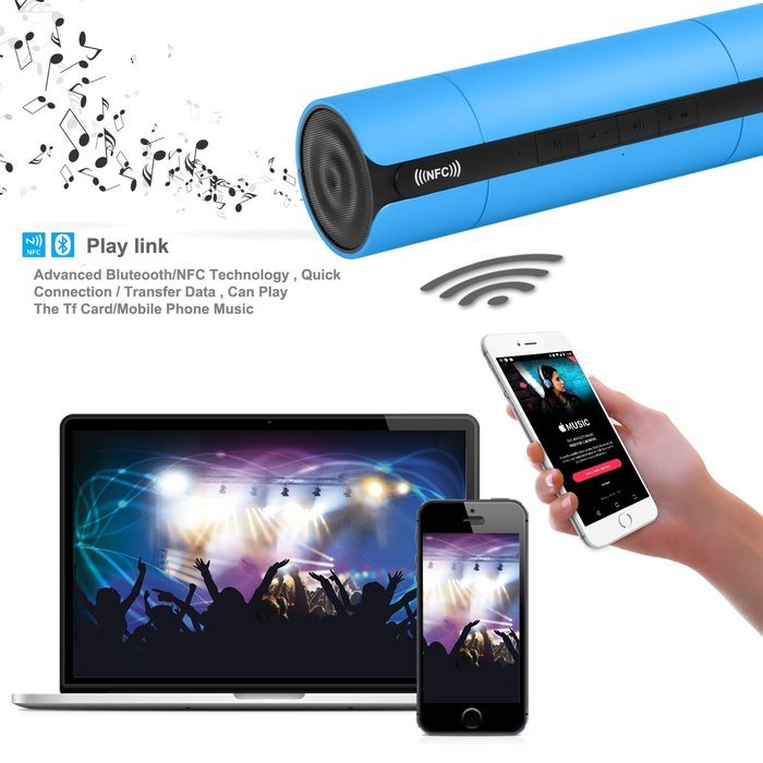 Wireless Bluetooth Speaker, Costech 3D stereo sound microphone tumbler shape portable speakers for Iphone,Ipad... N17