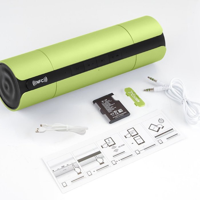 Wireless Bluetooth Speaker, Costech 3D stereo sound microphone tumbler shape portable speakers for Iphone,Ipad... N26