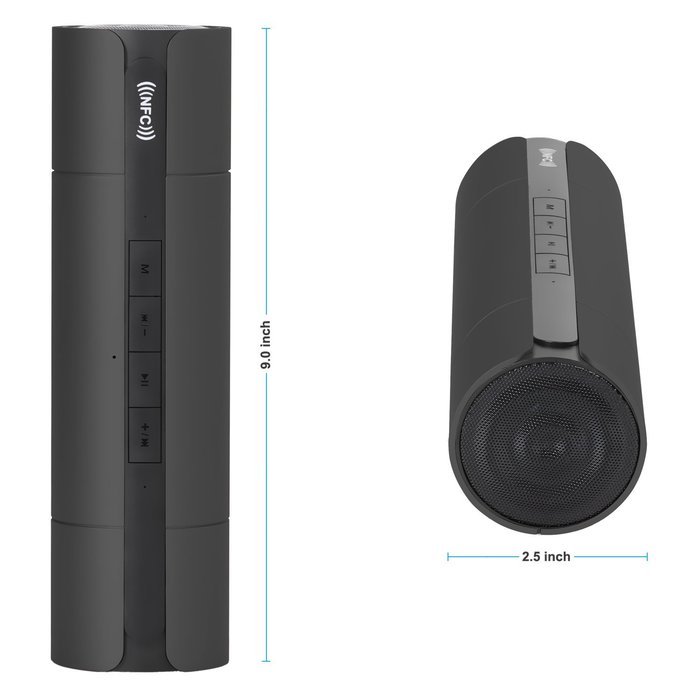 Wireless Bluetooth Speaker, Costech 3D stereo sound microphone tumbler shape portable speakers for Iphone,Ipad... N28