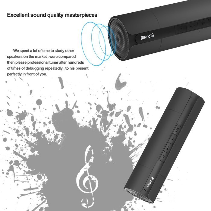 Wireless Bluetooth Speaker, Costech 3D stereo sound microphone tumbler shape portable speakers for Iphone,Ipad... N30