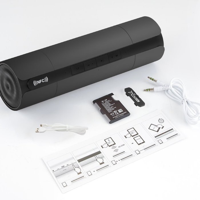 Wireless Bluetooth Speaker, Costech 3D stereo sound microphone tumbler shape portable speakers for Iphone,Ipad... N33