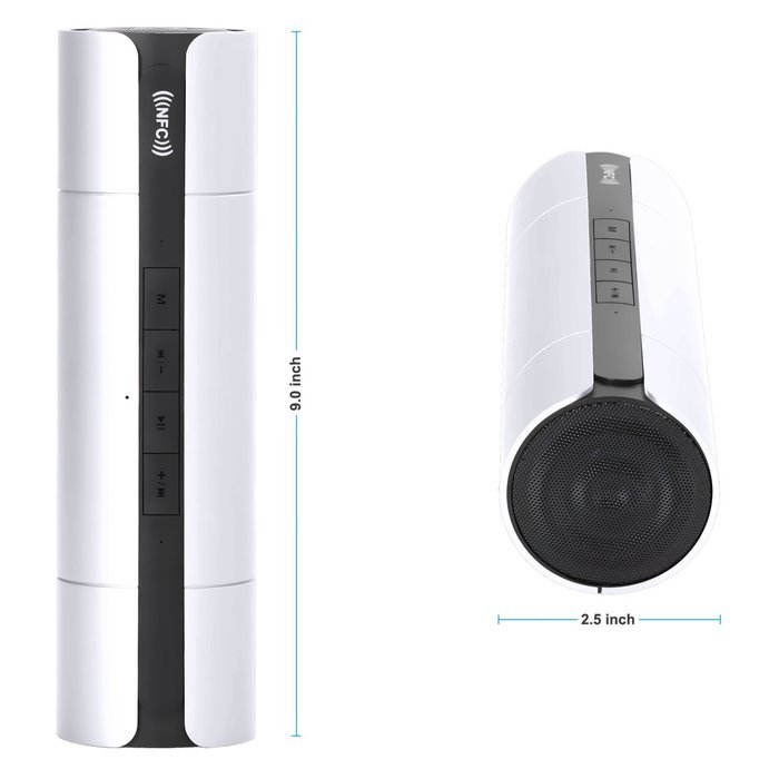 Wireless Bluetooth Speaker, Costech 3D stereo sound microphone tumbler shape portable speakers for Iphone,Ipad... N35