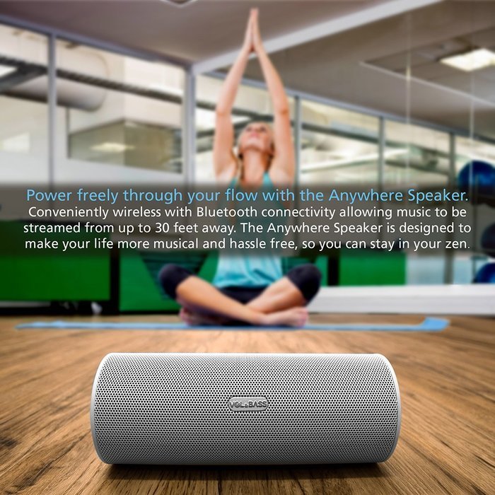 Volume and Bass Hi-Fi Wireless Bluetooth Speaker for Bluetooth Enabled Devices - White N3