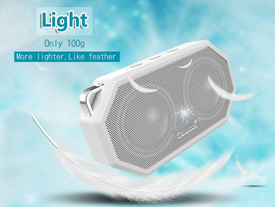 Cewaal Waterproof Bluetooth Speaker, Outdoor/Shower CRS 4.0 Stereo Portable Sports Speaker,Light Weight,Built-in... N7