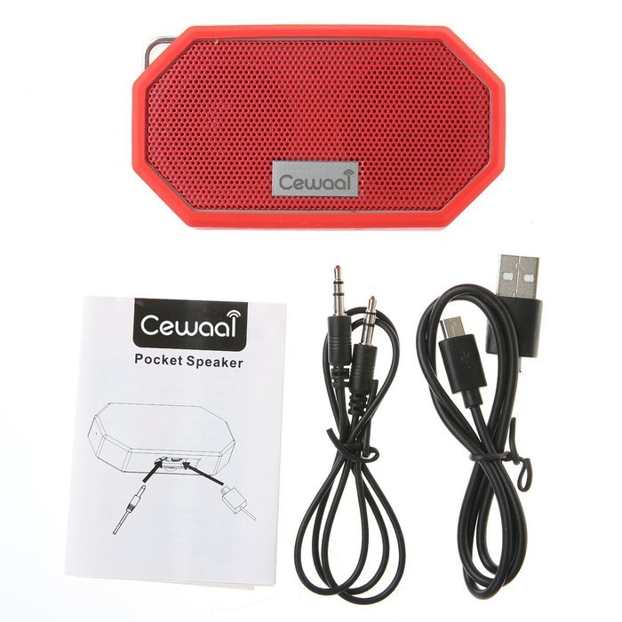 Cewaal Waterproof Bluetooth Speaker, Outdoor/Shower CRS 4.0 Stereo Portable Sports Speaker,Light Weight,Built-in... N18