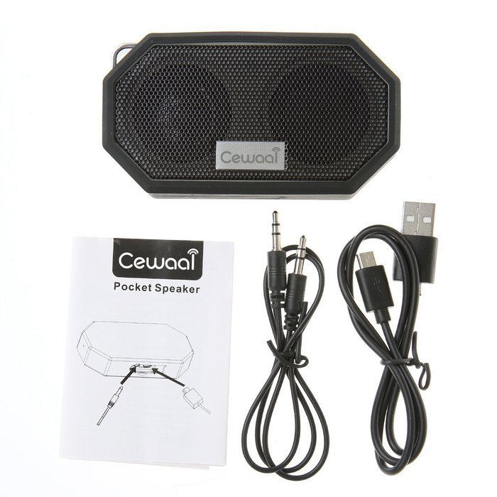 Cewaal Waterproof Bluetooth Speaker, Outdoor/Shower CRS 4.0 Stereo Portable Sports Speaker,Light Weight,Built-in... N27