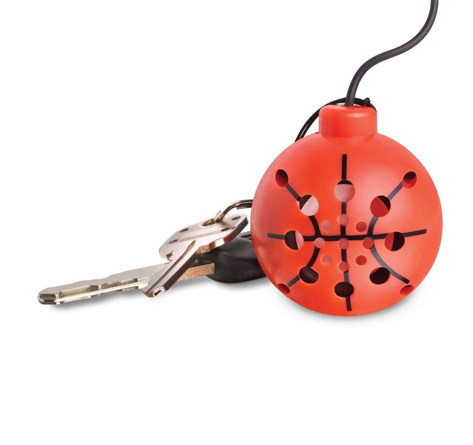 Sports Ball Shaped USB Rechargeable External Speaker with Key Ring. For Devices with 3.5 Mm Output Jack - Smartphones... N2