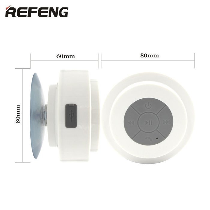 ReFeng 2016 NEWEST Sounds Waterproof & Portable Bluetooth Shower Speaker Pairs Easily With All Your Bluetooth... N6