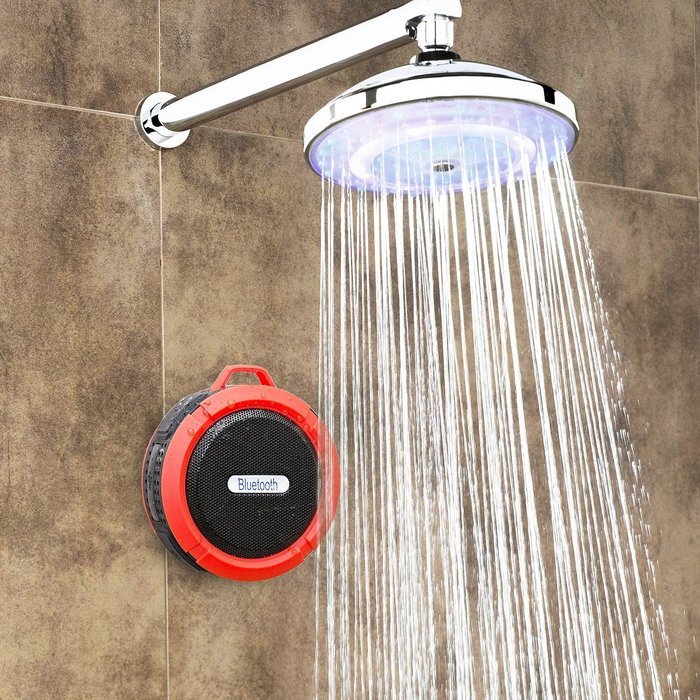 Waterproof Bluetooth Shower Speaker-The Original Wireless Portable Outdoor Rated Best & Loudest by Bolden Design... N9