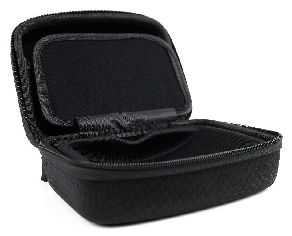 DURAGADGET Jet Black Textured Hard EVA Carry Case for NEW Skullcandy SHRAPNEL / SOUNDMINE / AMBUSH Portable Speakers N3