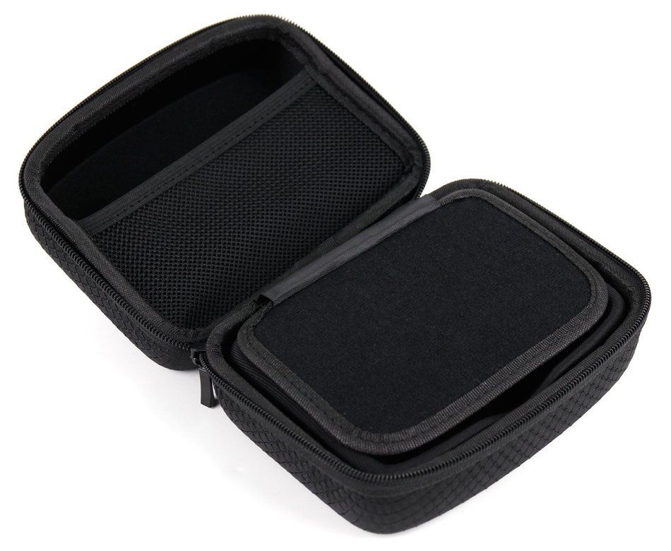 DURAGADGET Jet Black Textured Hard EVA Carry Case for NEW Skullcandy SHRAPNEL / SOUNDMINE / AMBUSH Portable Speakers N5