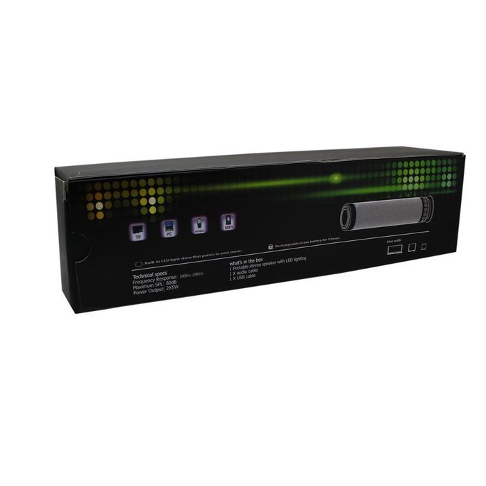BizoeRade 10W Hi-Fi Portable Wireless Bluetooth 4.0 Speaker 5 LED Light Visual Display Mode Powerful Sound with... N6