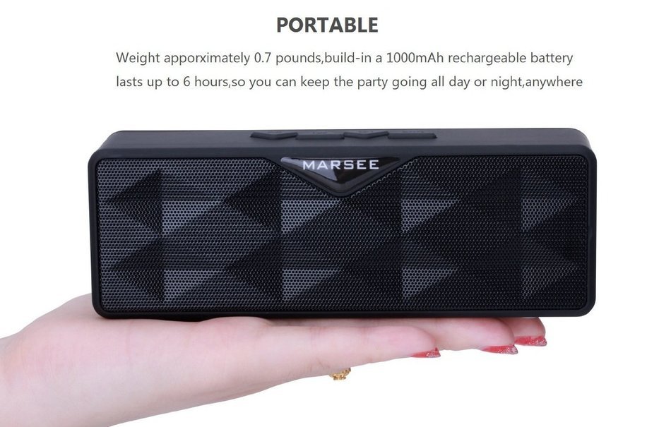 MARSEE X5 Bluetooth Speaker,1020mAh Portable Wireless Speaker(Music Streaming & Hands-Free Calling, 6W 40mm Driver... N3