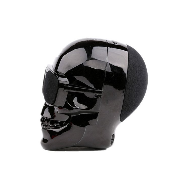 LANSHENG(Gold) Plastic Metallic SKULL Wireless Bluetooth Speaker Sunglass NFC Speaker N6