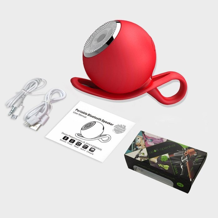 PINGKO Waterproof Wireless Bluetooth Speaker For Portable Outdoor with Dustproof Shockproof - Red N7