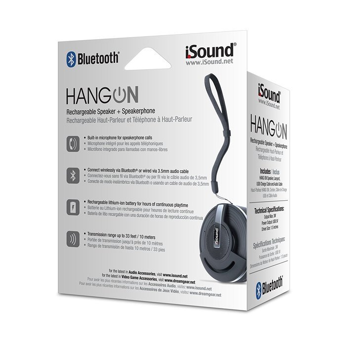 iSound Hang On Bluetooth Speaker with Microphone (blue) N12