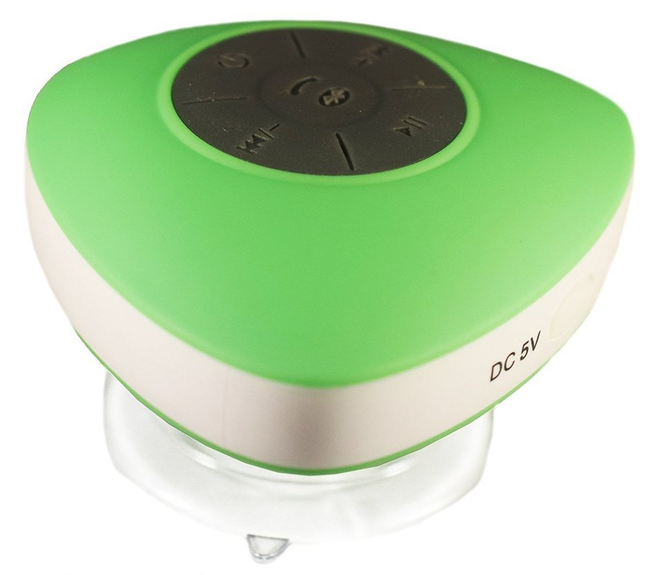 Triangle Mini Wireless Waterproof Bluetooth Shower Speaker Hands Free Speaker for iPhone/iPad/Cellphones - GREEN N3