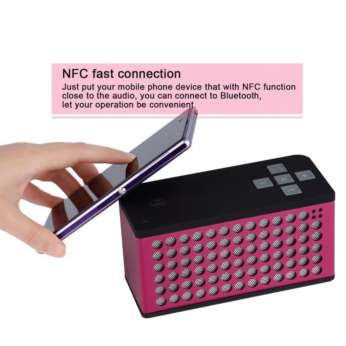 Bluetooth Speaker - ICOCO Wireless Bluetooth Stereo Speaker Built-in Mic for Speakerphone N5