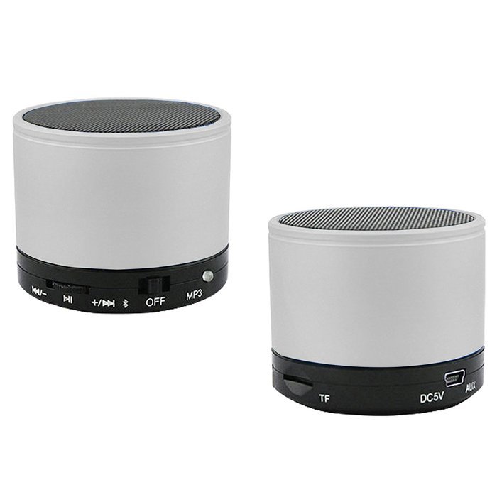 Mini Wireless Bluetooth Speaker Portable HIFI MP3 Music Player for iOS, Android Devices (White) N4