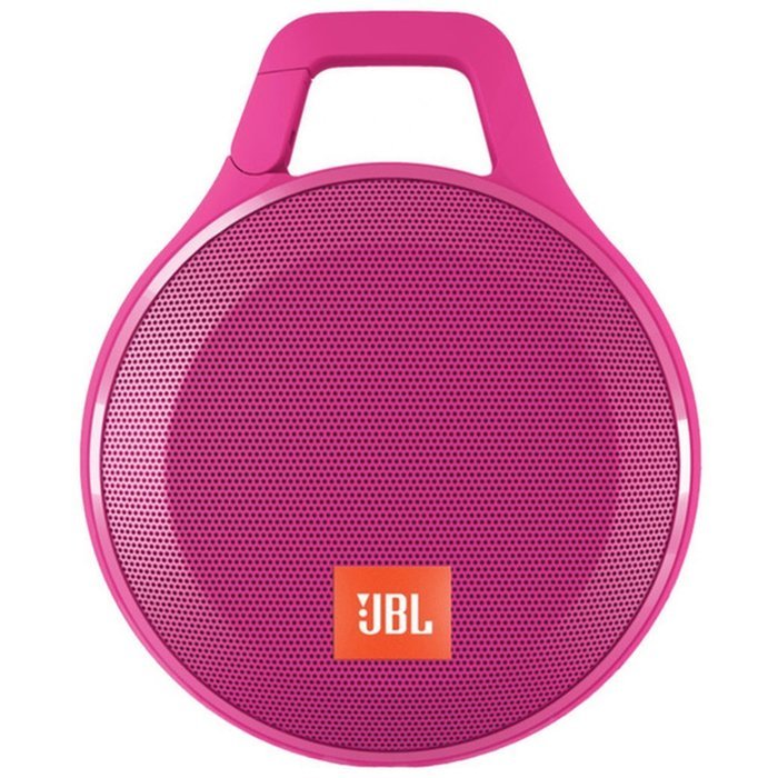 Pink Portable Bluetooth Splashproof Speaker, Wireless Bluetooth Streaming, Rechargeable Battery, 4.3x2x6.6, Speakerphone...