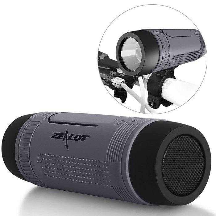 Outdoor Speakers Portable Bluetooth Bicycle Speaker Zealot S1 4000mAh Power Bank Waterproof Speakers with Full...