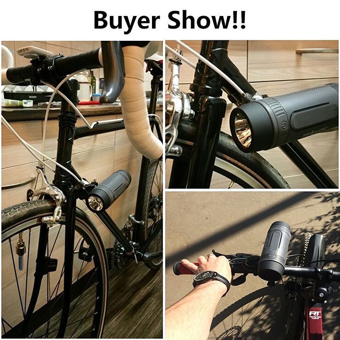 Outdoor Speakers Portable Bluetooth Bicycle Speaker Zealot S1 4000mAh Power Bank Waterproof Speakers with Full... N7