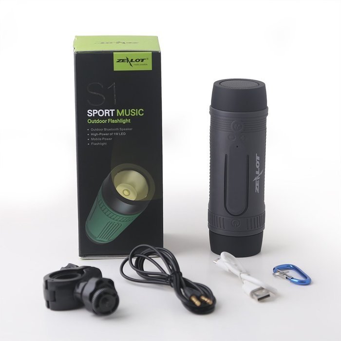 Outdoor Speakers Portable Bluetooth Bicycle Speaker Zealot S1 4000mAh Power Bank Waterproof Speakers with Full... N8