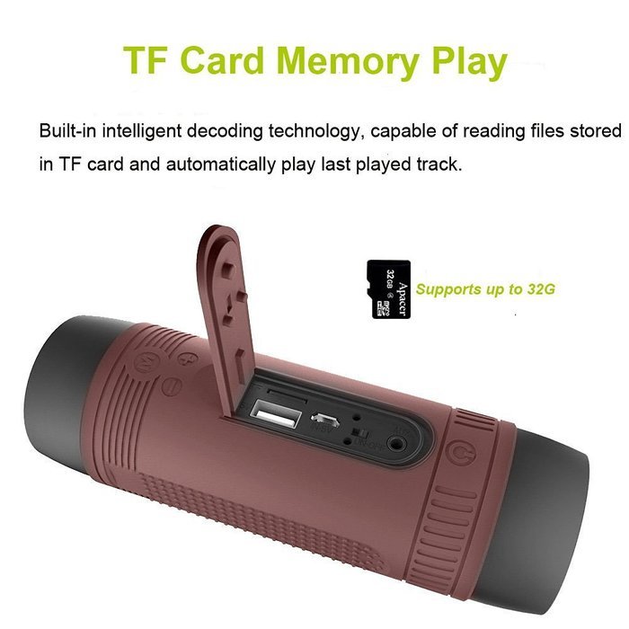 Outdoor Speakers Portable Bluetooth Bicycle Speaker Zealot S1 4000mAh Power Bank Waterproof Speakers with Full... N13