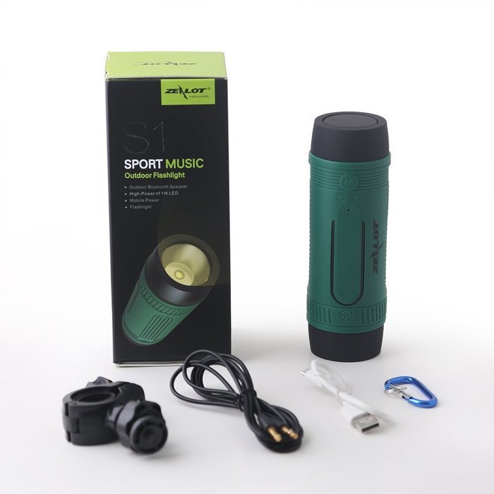 Outdoor Speakers Portable Bluetooth Bicycle Speaker Zealot S1 4000mAh Power Bank Waterproof Speakers with Full... N28