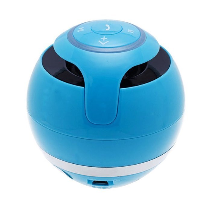 Balls lED Light Wireless Bluetooth Speaker Hands-free Call TF USB FM AUX Blue