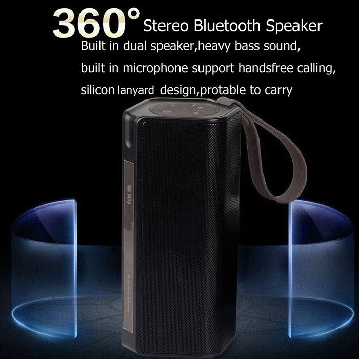 Teastar Bluetooth Speaker with Power Bank Wireless Portable Support FM Radio TF MicroSD Card Playback for Smartphones... N5