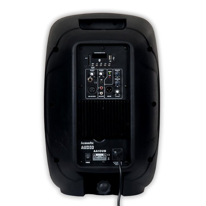 Acoustic Audio AA8UB Powered 600W 8" Bluetooth Speaker 2 Way USB MP3 Player N15