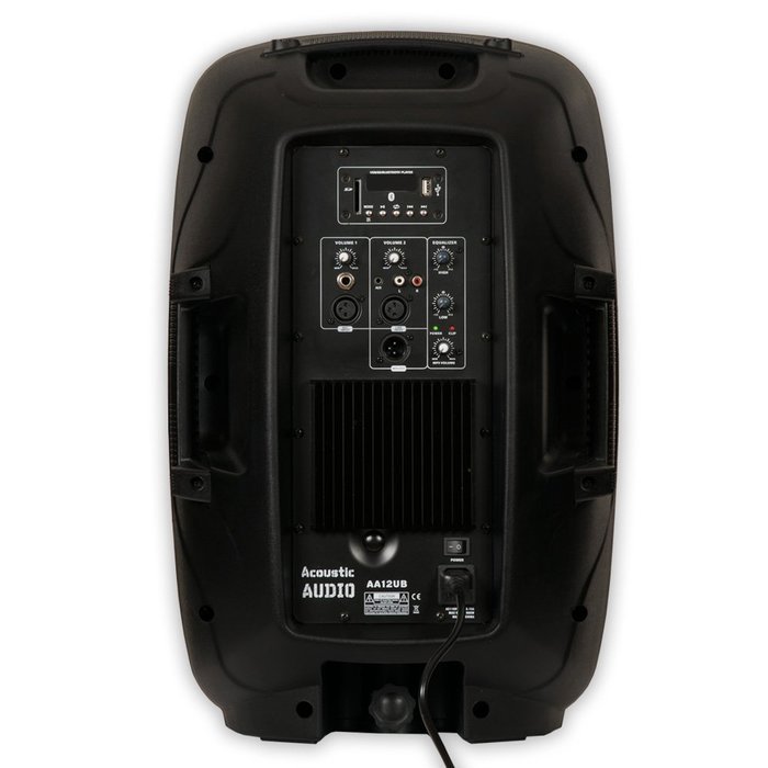 Acoustic Audio AA8UB Powered 600W 8" Bluetooth Speaker 2 Way USB MP3 Player N20