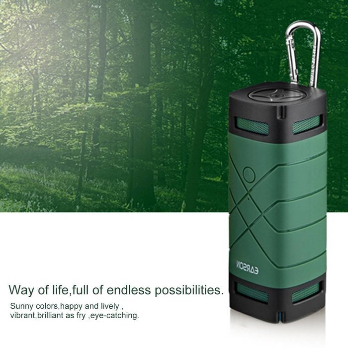 SAWAKE ER-263 1500mAh Portable Waterproof Hands-free TF AUX Wireless Bluetooth Speaker rose red N9