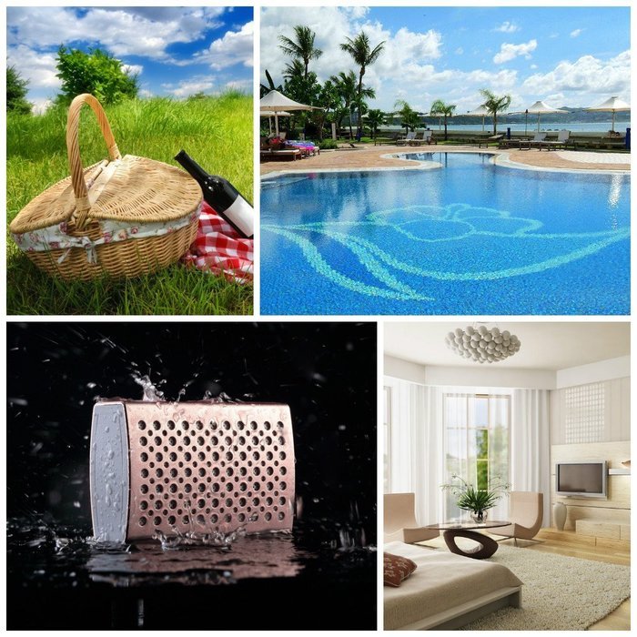 Bluetooth Speakers, COMISO [Halo Audio] - WaterProof IPX7 Bluetooth Portable Speakers, Luxury Aluminum Wireless... N7